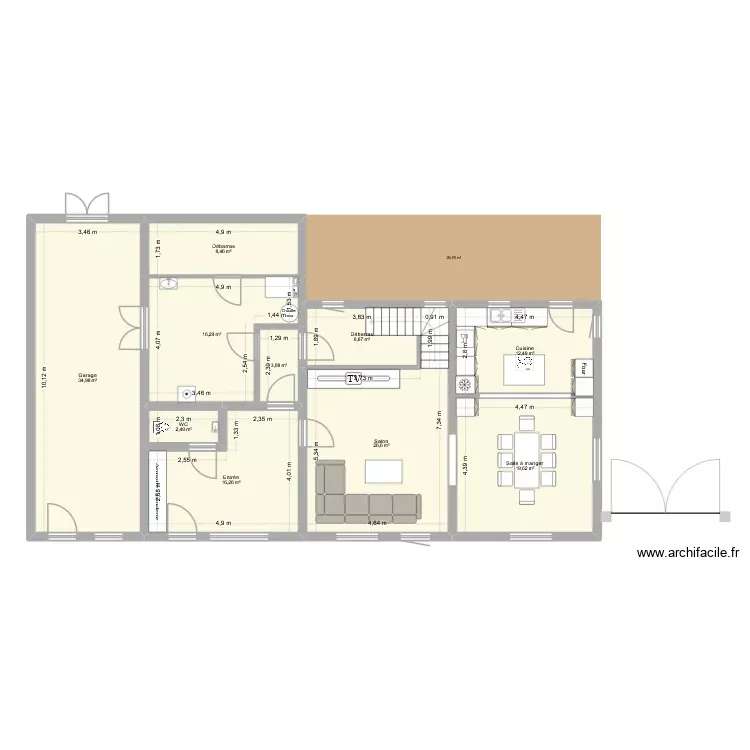 7 a et b rez. Plan de 10 Pièces et 147 m² 7 a et b rez. Plan de 10 Pièces et 147 m²