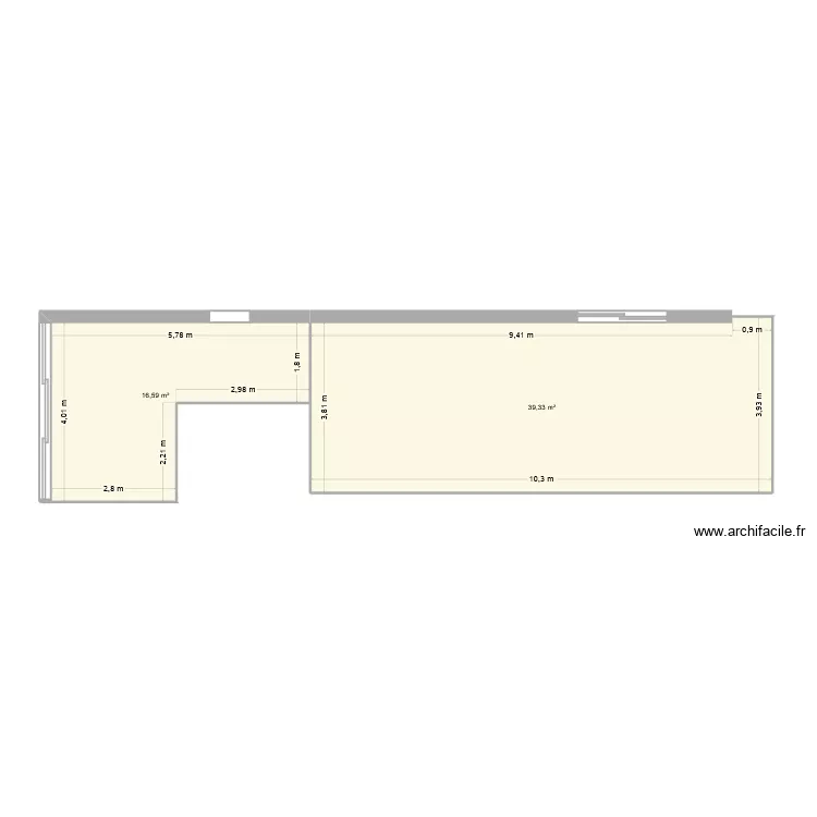 JP et Roseline Rialland. Plan de 2 et 56 m² JP et Roseline Rialland. Plan de 2 et 56 m²