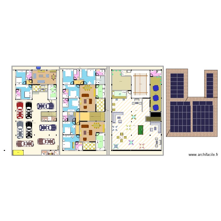 13/25 luxe. Plan de 50 pièces et 1259 m2