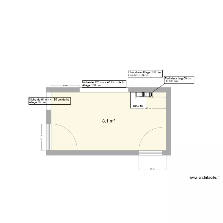 Cuisine Euzennat. Plan de 