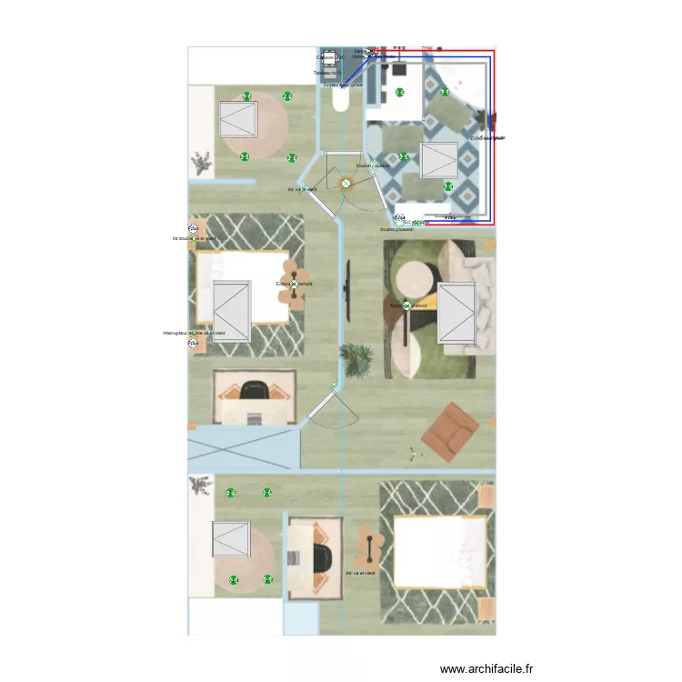 BAIN ETAGE ELEC 2026. Plan de 