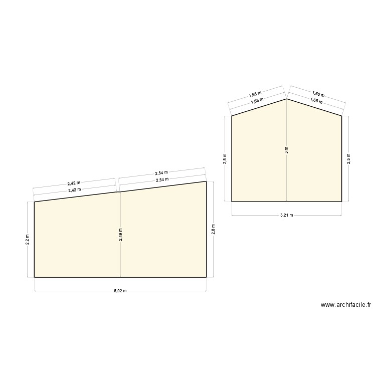 plan de coupe av travaux. Plan de 0 pièce et 0 m2