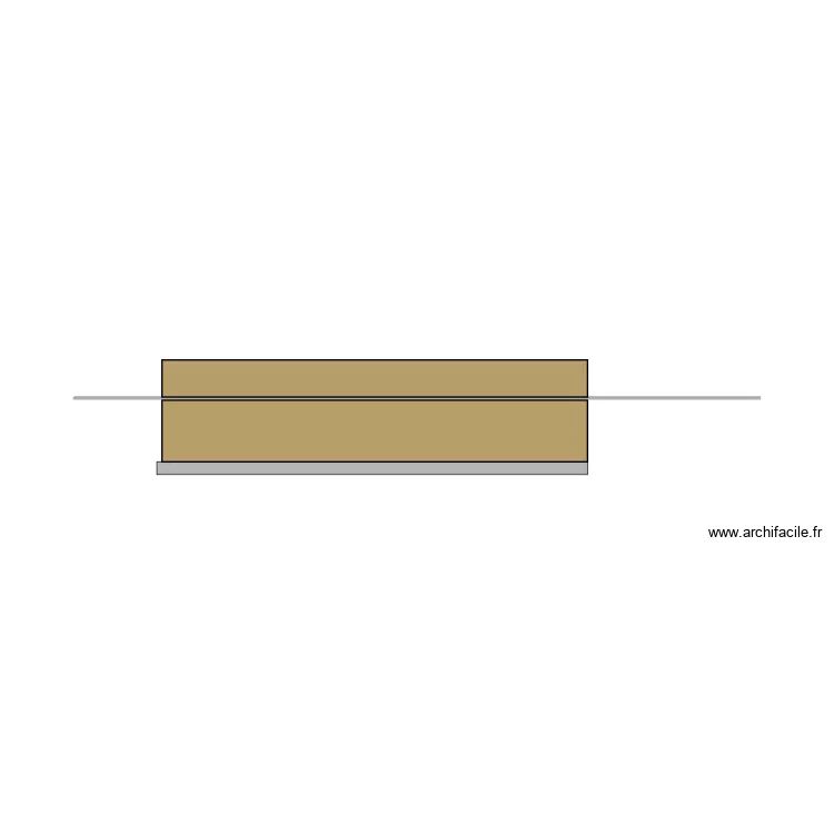 coupe piscine. Plan de 