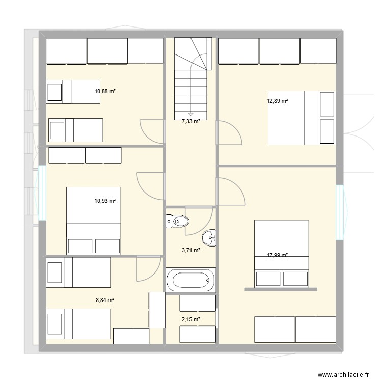 PALATOLE v archi. Plan de 17 pièces et 230 m2
