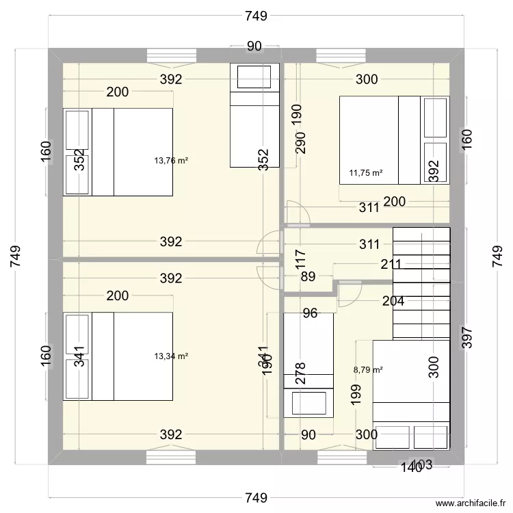 Etage bourglastic. Plan de Etage bourglastic. Plan de