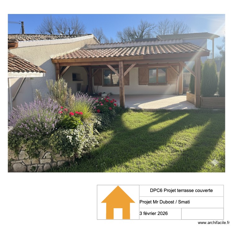 DPC6 projet terrasse. Plan de 0 pièce et 0 m2