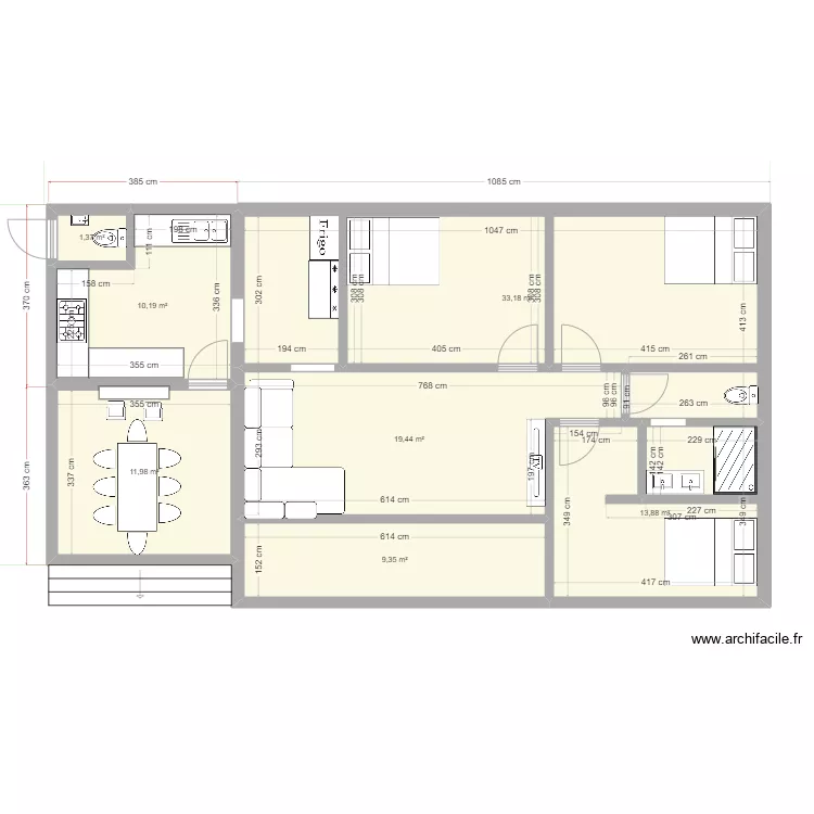 Maison Lobeau. Plan de Maison Lobeau. Plan de