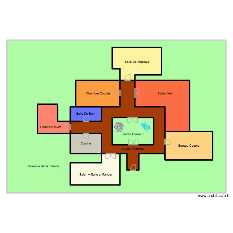 Maison Alexandre V2. Plan de 
