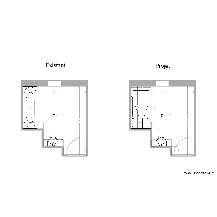 SAVEL Marcel. Plan de 2  et 15 m²