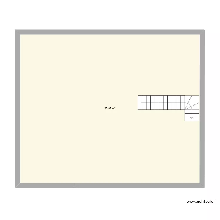 Etage. Plan de 1 et 86 m² Etage. Plan de 1 et 86 m²