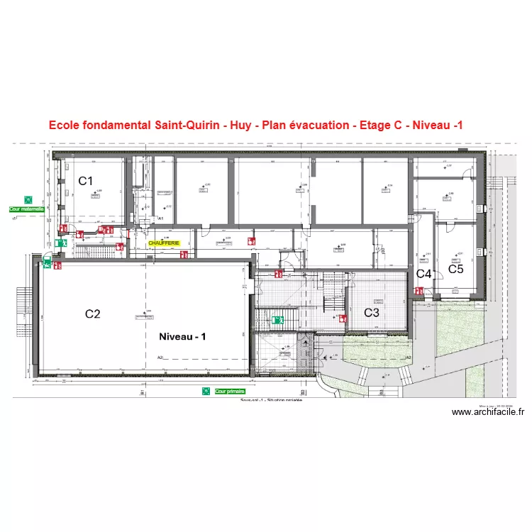 Saint-Quirin Huy - Evacuation C. Plan de 