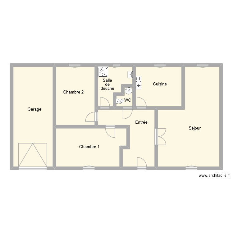vachaud. Plan de 8 pièces et 138 m2