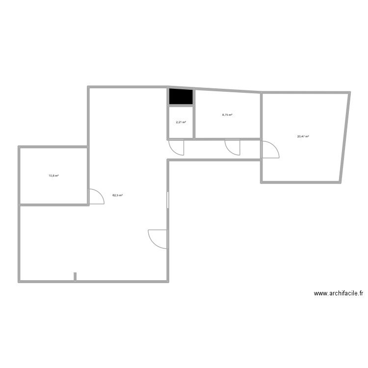 Plan Wannes. Plan de 6 pièces et 106 m2