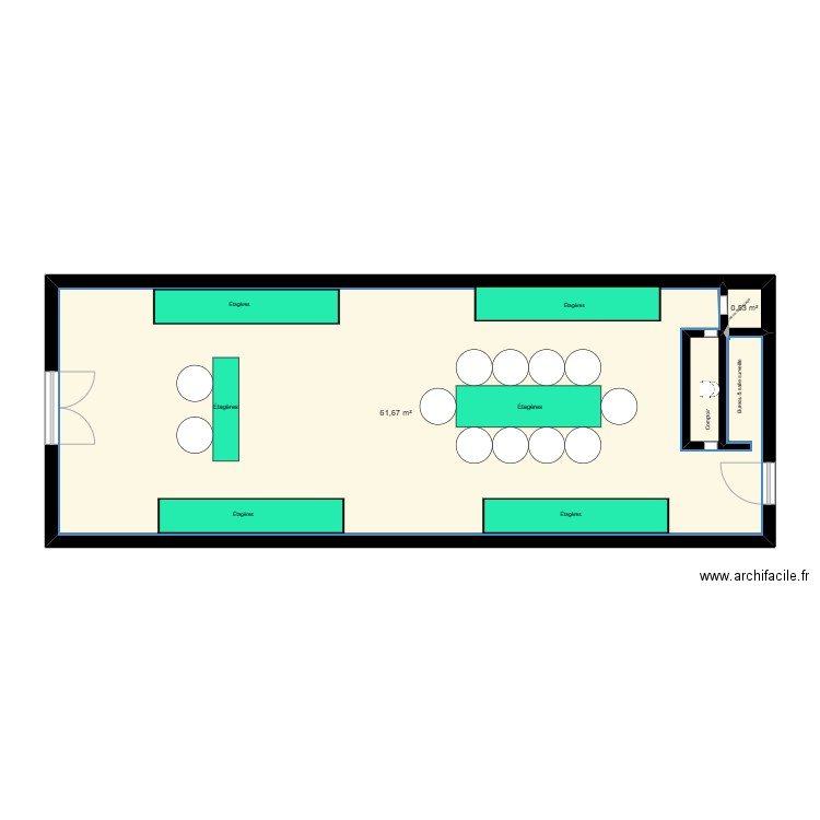 Plan boutique felkay. Plan de 0 pièce et 0 m2