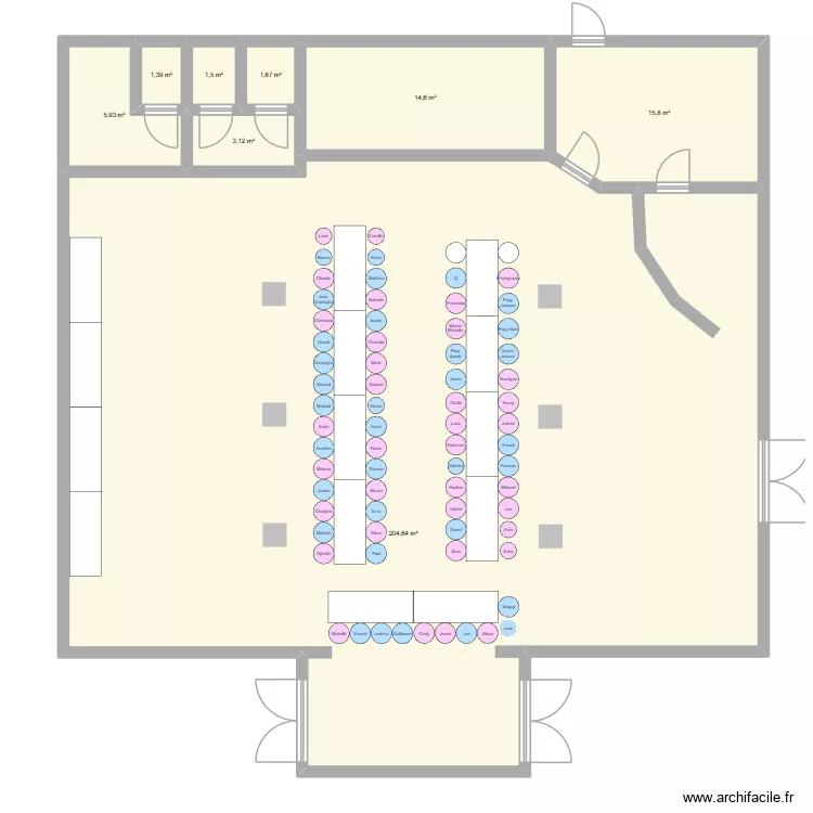 plan de table 4. Plan de 8 et 249 m² plan de table 4. Plan de 8 et 249 m²