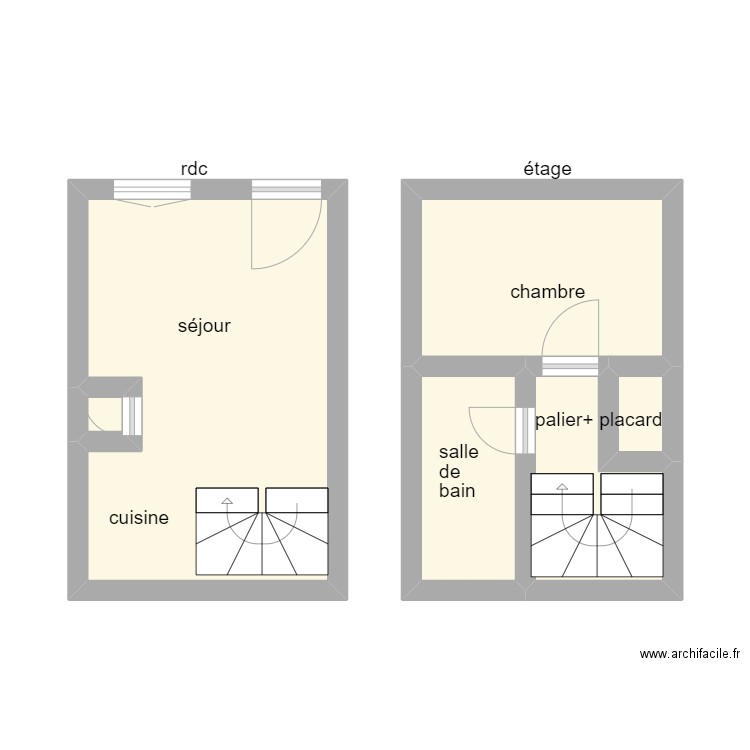 0671. Plan de 6 pièces et 28 m2