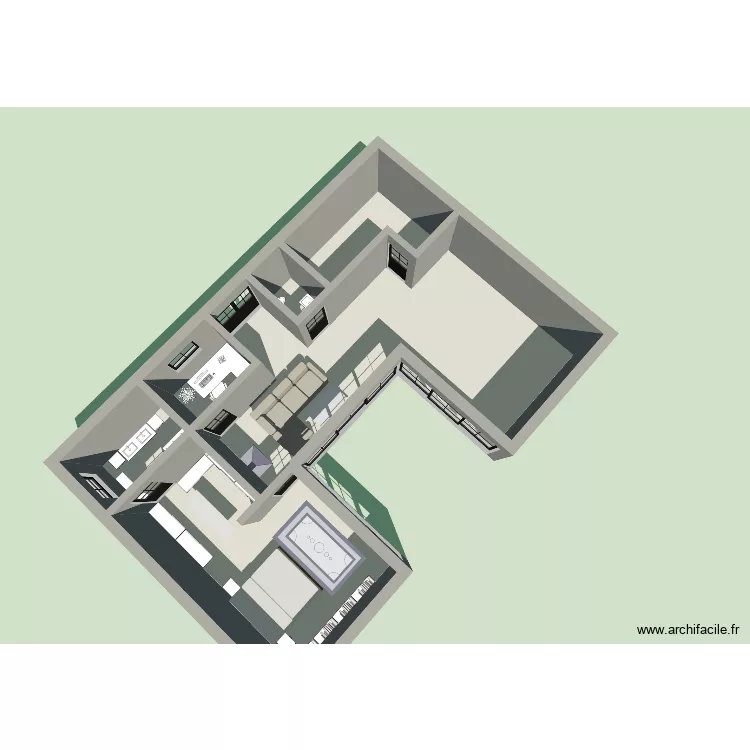 Maison Dylaaan. Plan de 6  et 84 m²