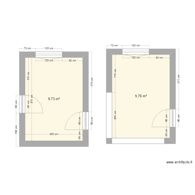 FS CUISINE. Plan de 2 pièces et 19 m2