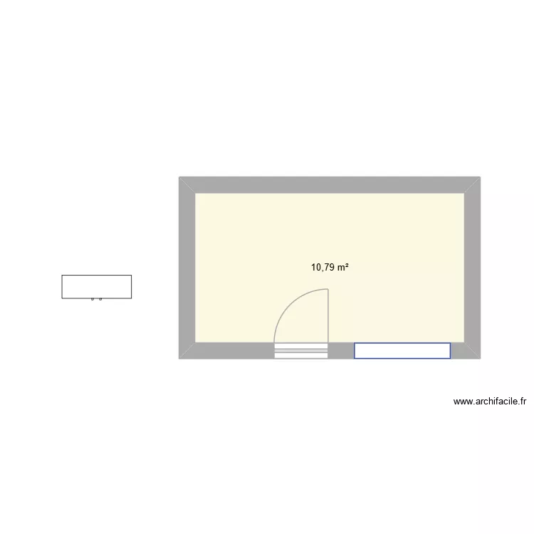 Algeco M&P. Plan de 1 Pièce et 11 m² Algeco M&P. Plan de 1 Pièce et 11 m²