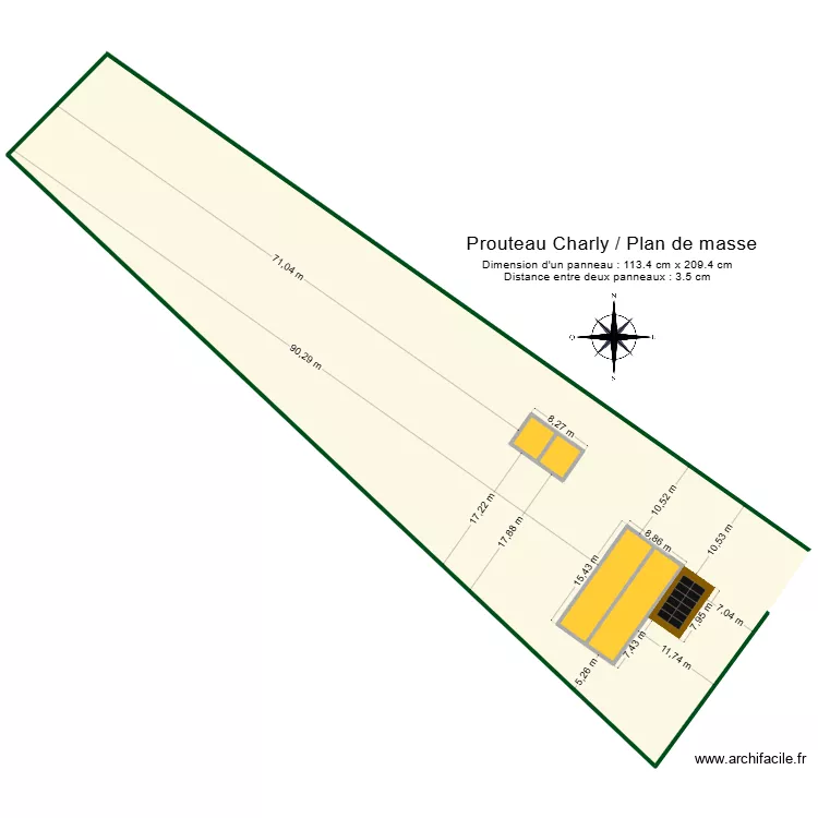 Prouteau Charly plan de masse. Plan de Prouteau Charly plan de masse. Plan de