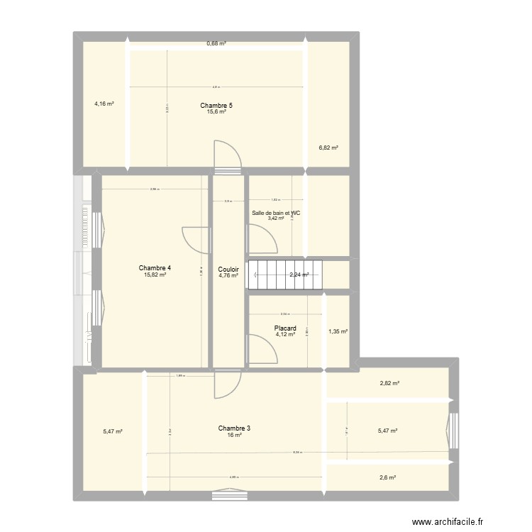 Londres Projet. Plan de 28 pièces et 292 m2