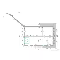relevé Existant avec mur de soutenement existant + relief terrain