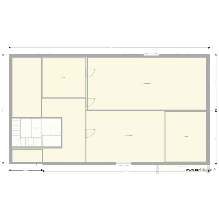RDC Francheville le bas. Plan de RDC Francheville le bas. Plan de