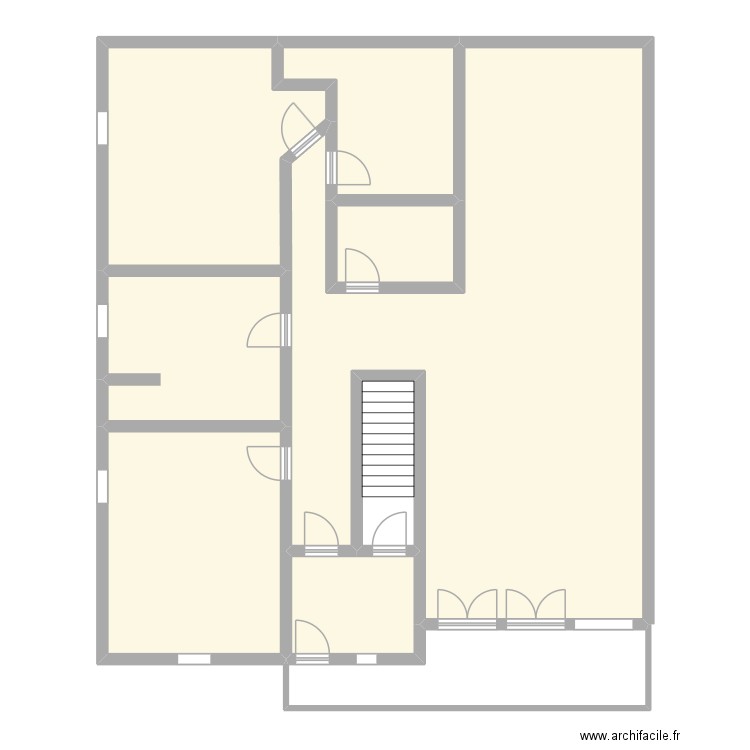 rez_inf. Plan de 9 pièces et 178 m2