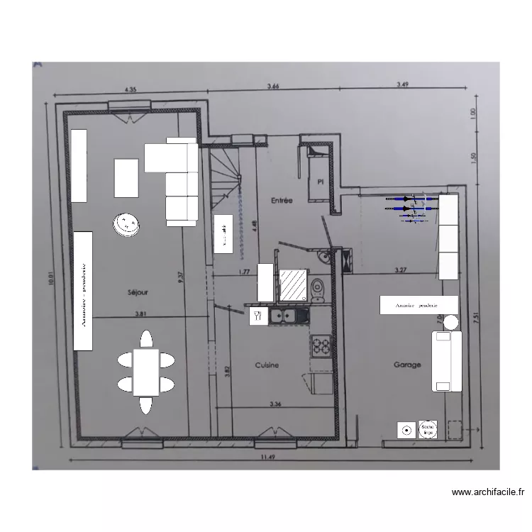 SALOUEL RDC. Plan de 