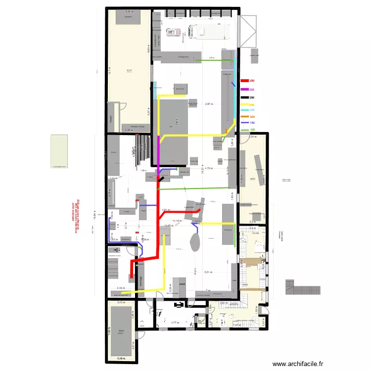 atelier Yann V18 bureau bas. Plan de 8 et 266 m² atelier Yann V18 bureau bas. Plan de 8 et 266 m²