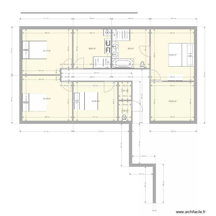 RDC tours  nord. Plan de 