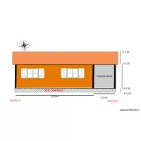 Facade OUEST              chalet OUEST