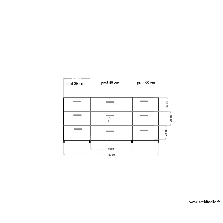 meuble sdb. Plan de 
