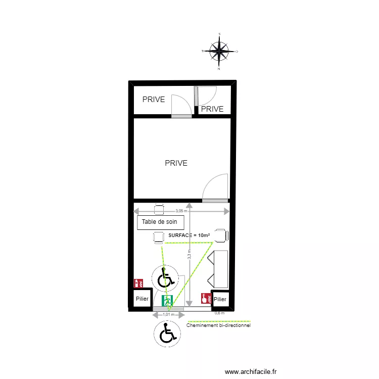 ONGLERIE POIZAT. Plan de 