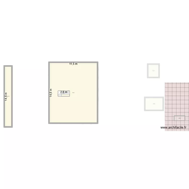 essai four a chaux 31.3. pi&egrave;ces coll&eacute;es  1 er. Plan de 39  et 1174 m²