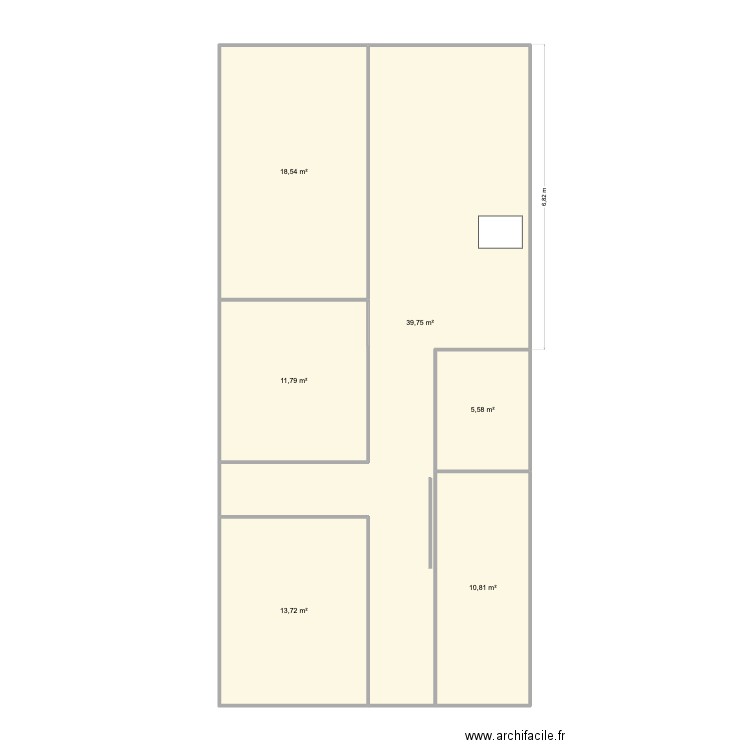 maison Jimenez. Plan de 6 pièces et 100 m2