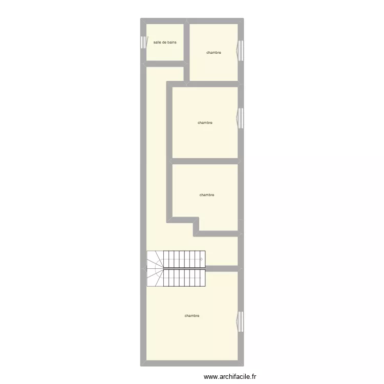 Desfroux anaîs étage état initial. Plan de 6 et 65 m² Desfroux anaîs étage état initial. Plan de 6 et 65 m²