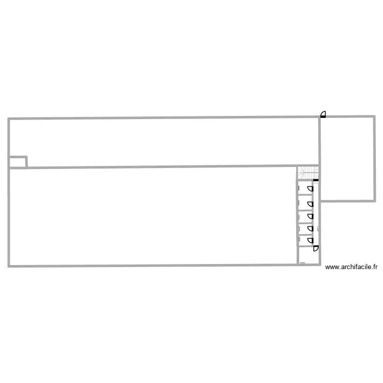 R+1 CTM Mourenx. Plan de 