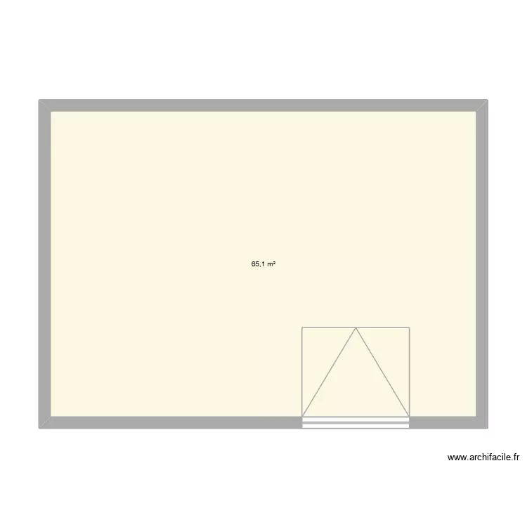 Garage de Johnson. Plan de 1 Pièce et 65 m²