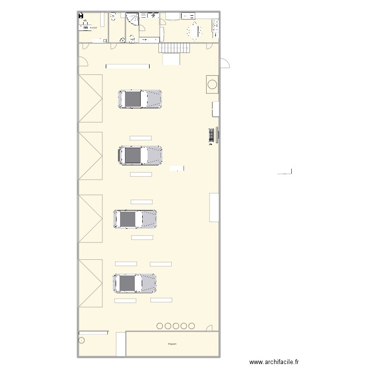 garage. Plan de 0 pièce et 0 m2