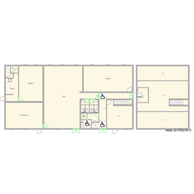 Pougarit. Plan de 23 pièces et 406 m2