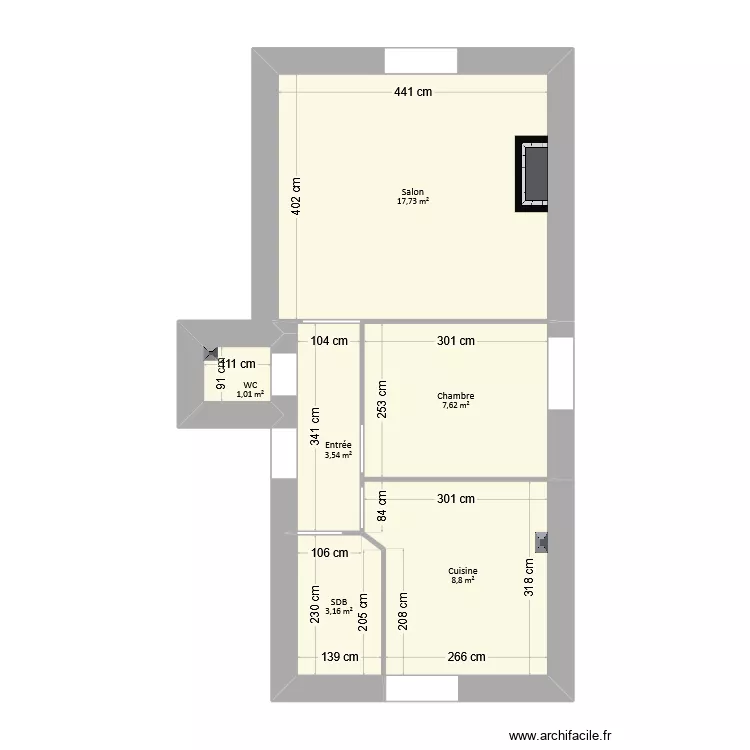 Anchelin - Appartement EDL. Plan de 