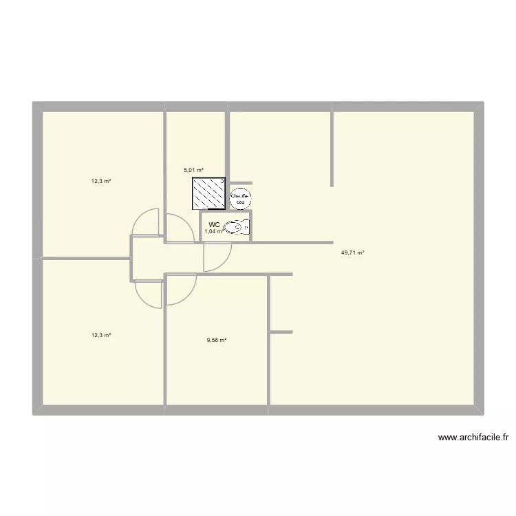 Maison Yvetot. Plan de 6  et 90 m²