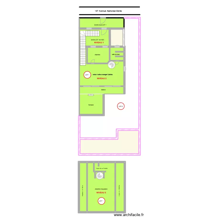 1 etage lot 1 v2. Plan de 