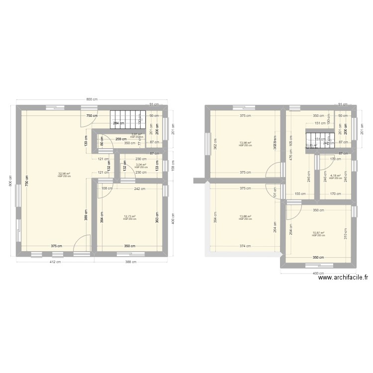 Vtv 3. Plan de 9 pièces et 105 m2