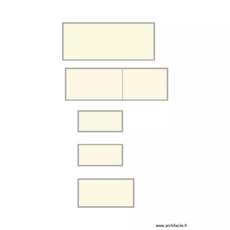 cuisine 3. Plan de 6  et 18 m²