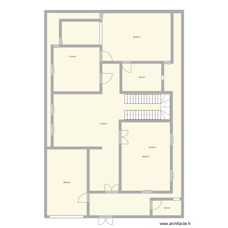 plan 18 * 12 m et suite. Plan de 8  et 192 m²