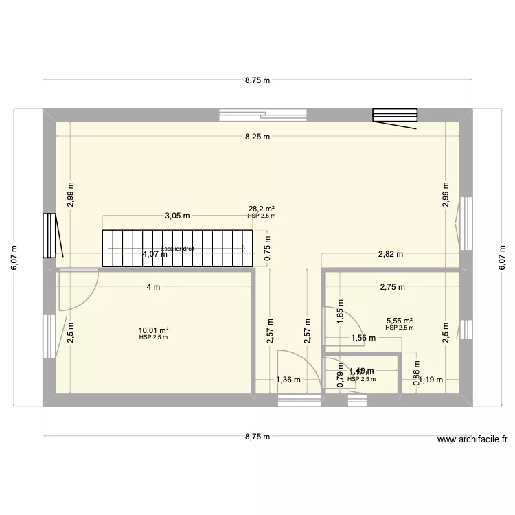 Puy Sanière. Plan de 4 et 45 m² Puy Sanière. Plan de 4 et 45 m²