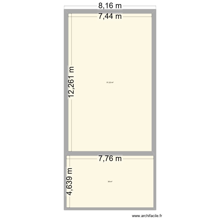 maison 88m2. Plan de 0 pièce et 0 m2