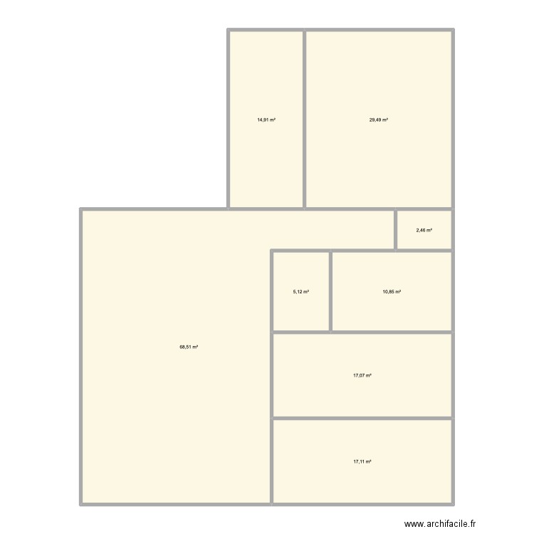 5 + 3. Plan de 0 pièce et 0 m2